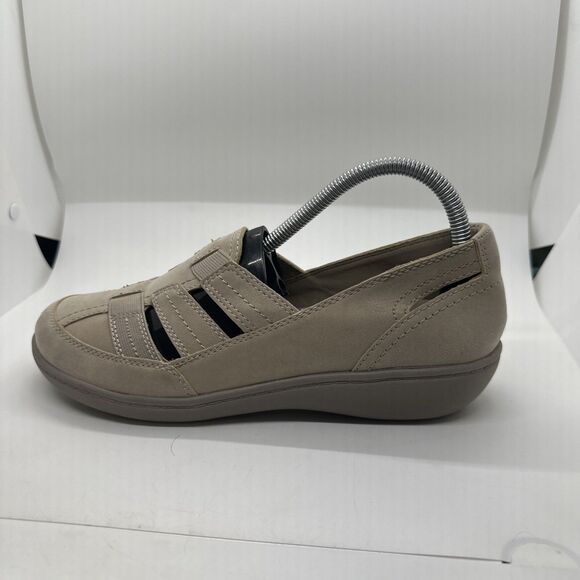 Bass Shoes Womens 8.5M Silliant Fisherman Tan Slip On Casual Comfort Wedge Heels - Picture 13 of 15